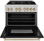 ZLINE KITCHEN AND BATH RAZWM36G professional gas range