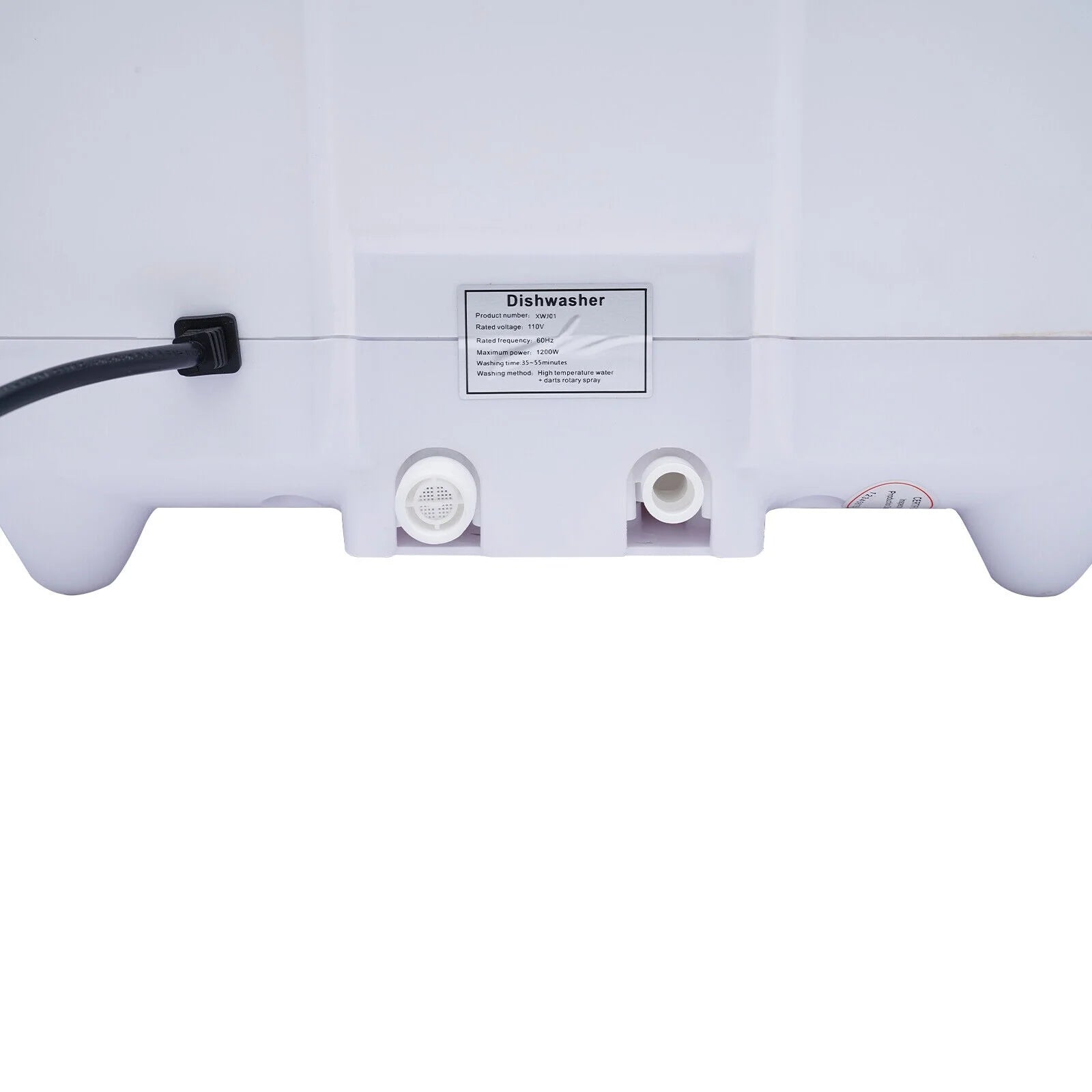 Mkyiongou Compact Countertop Dishwasher with Full Panel Control, 50 dB