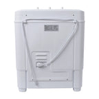 Compact Twin Tub with Built-in Drain Pump XPB35-188S 14.3(7.7 6.6)lbs Semi-automatic Gray Cover Washing Machine