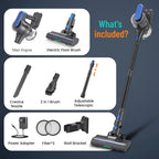 VACFORE Vacuum Cleaner, 6 in 1 Powerful Suction Cordless Vacuum, for Home Hardwood Floor