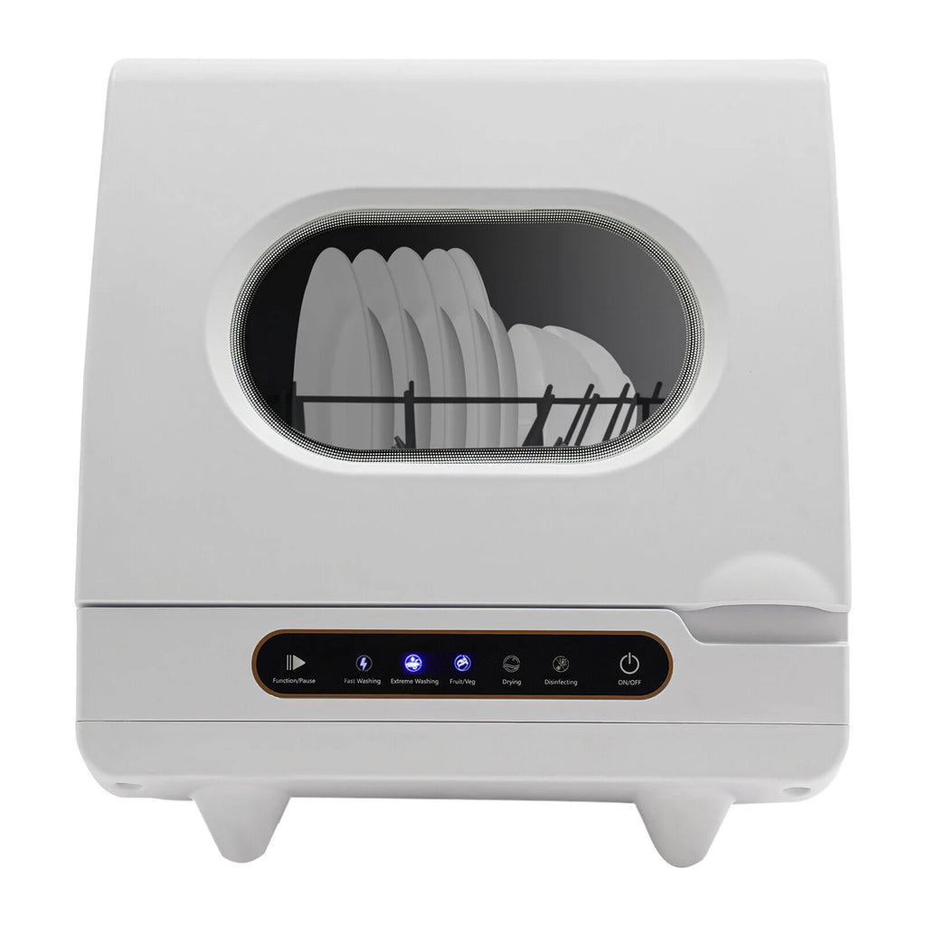 1200W mini Portable Countertop Dishwasher 360�� Rotating Deep Cleaning Dishwasher