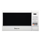 Magic Chef 1.6 Cu. ft. 1100W Countertop Microwave Oven with Push-Button Door in Black, New