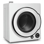 Spaco Compact Electric Tumble Laundry Dryer with Stainless Steel Tub, Large Capacity and Alternative Heating Electric Dryer, Electric Dryer for Indoor, White