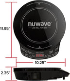 Nuwave Induction Cooktop with 4Qt Non-Stick Ceramic Pan, 3 Watt Settings 600, 900 & 1300W, 6.5a?? Heating Coil, Induction Cooktop, Cooking