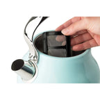 Open Box Haden Heritage 1.7L Stainless Steel Electric Water Kettle, Turquoise