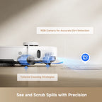 MOVA P50 Pro Ultra Robot Vacuum Cleaner Removable&Liftable Mop,Anti-Tangle,Self Drying&Cleaning