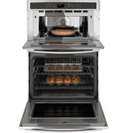 GE Appliances PT7800SHSS 30 Inch Electric Double Wall Oven/Microwave Combo Stainless Steel