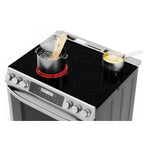 Midea 30-In Slide-In Electric Range with Wi-Fi Connectivity and Fan Convection, Stainless Steel,  MES30S2AST