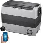 VEVOR Car Refrigerator 48Qt, Dual Zone Car Fridge Freezer12/24V DC & 110-240V AC Electric Compressor Cooler for Truck Vehicle RV