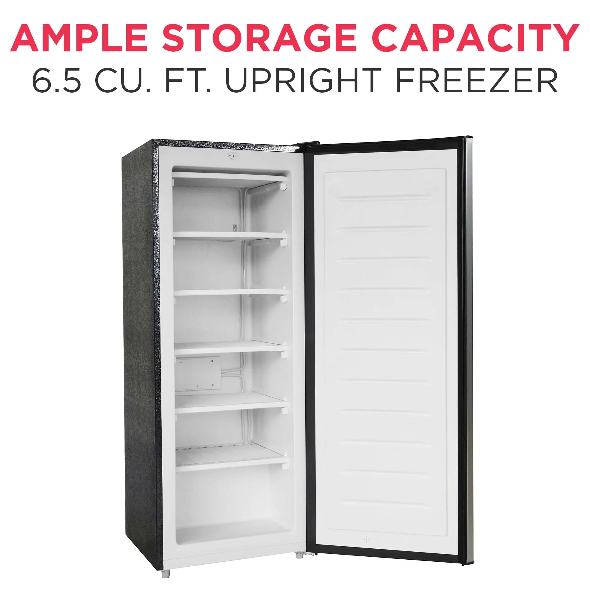 Frigidaire 6.5 Cu. ft. Upright Freezer, Platinum Silver, EFRF698