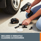 Worx WX770L 20V SteamStorm�?Battery Powered Cordless Handheld Steam Cleaner