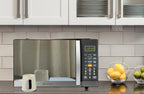 Emerson 1.1 Cu Ft, 1100W Mirror Finish Countertop Microwave Oven with Grill, MWG1191SB
