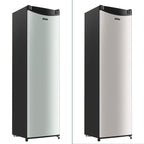Upstreman 3.2 Cu.Ft. Mini Fridge with Freezer Single Door Small Refrigerator Adjustable Thermostat Compact Fridge with Reversible Door, Low Noise, BR321 Black