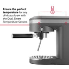 KitchenAid Semi-Automatic Espresso Machine, Charcoal Grey, KES6403