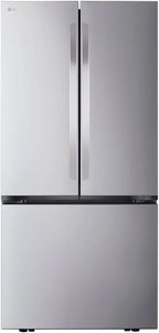 LG Counter Depth French Three Door Refrigerator, Silver