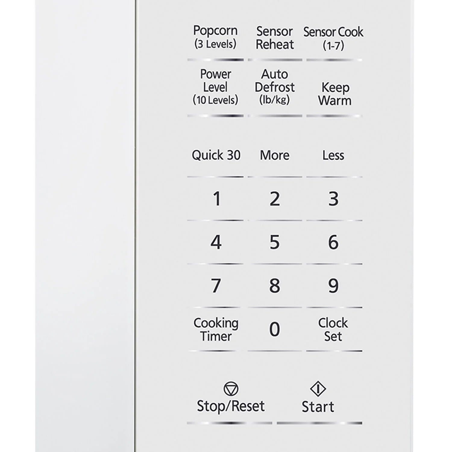 Panasonic  New 1.3 Cu. ft. 1100W Genius Sensor Countertop Microwave Oven in White