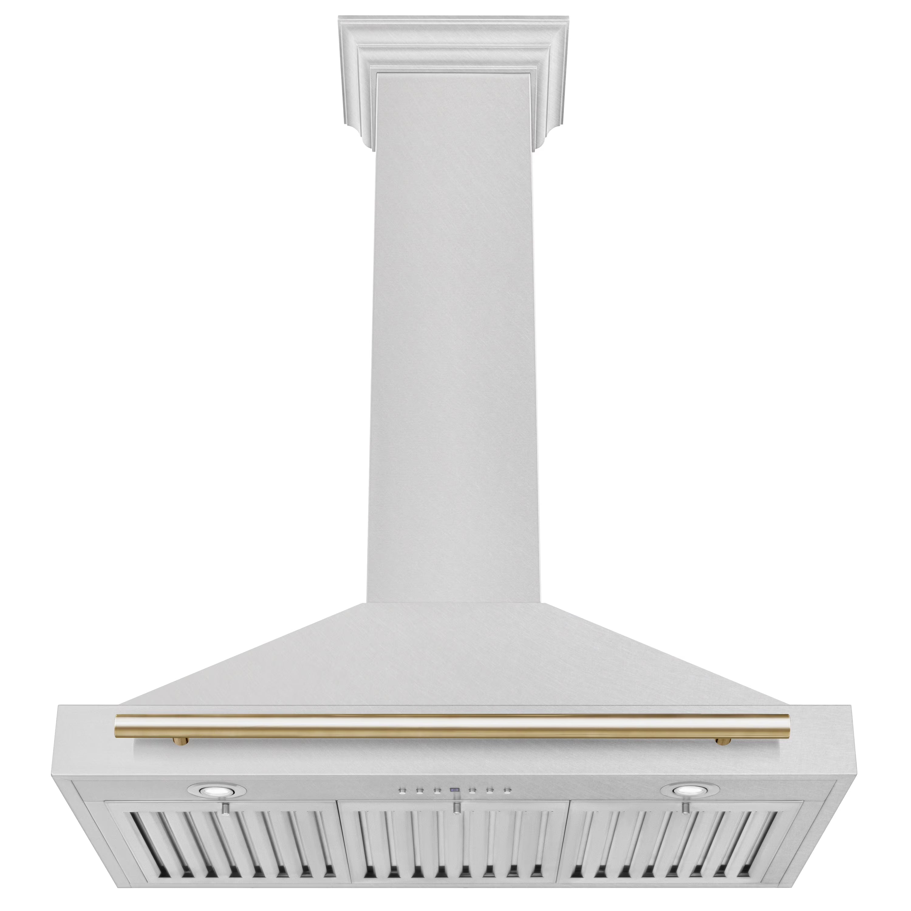 ZLINE 36 ZLINE Autograph Edition DuraSnow Stainless Steel Range Hood with DuraSnow and Gold Handle (KB4SNZ-36-G)