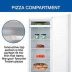 Koolatron Garage-Ready Upright Freezer 7.0 cu ft (198L) White Low Frost