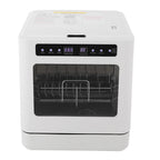 6.8L/1.8 Gallon Rectangular White Portable Mini Dishwasher Countertop Dishwasher, Household Mini Dishwasher