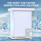 BANGSON Chest Freezer, Deep Freezer 5.0 Cu. Ft with Removable Basket, Adjustable Thermostat Mini Freezer, Ideal for Apartment/Kitchen/Office