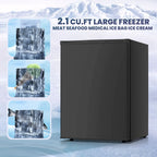 Electactic Upright Freezer, Energy Saving 2.1 Cu.ft Single Door Compact Upright Freezer with Reversible Door(White)