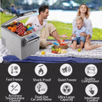 KAPAS Portable Compressor Refrigerator, 12/24v, 52L