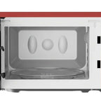 Magic Chef 0.7 Cubic Feet 700 Watt Classic Retro Countertop Microwave, Red