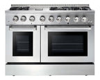 36 In. 6.0 Cu. Ft. Gas Freestanding Range with 6 Sealed Burners Gas Cooktop, Cast Iron Grates and Primary Convection Oven In Stainless Steel