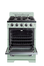 Unique Classic Retro 24" 2.9 cu/ft Freestanding Gas Range with Convection Oven and Sealed Burners