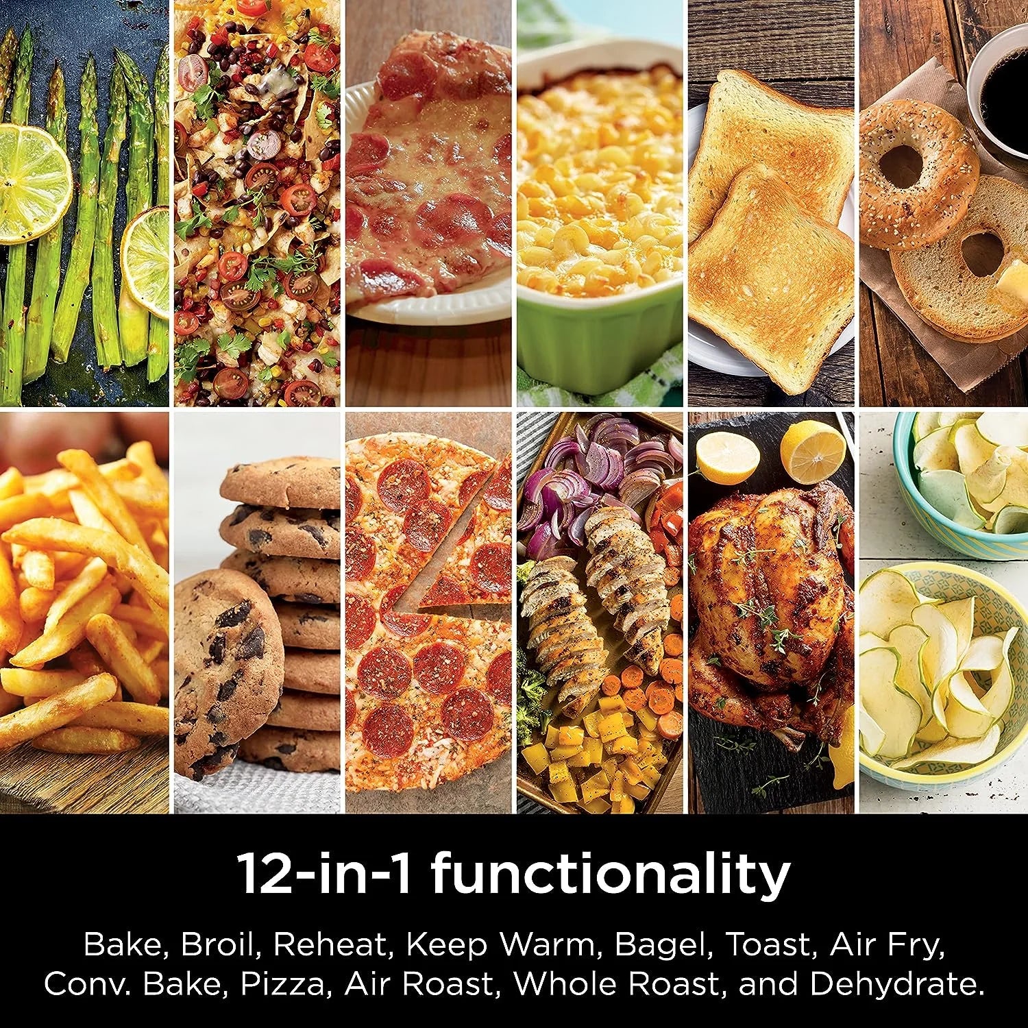 Restored Ninja DCT401 12-in-1 Double Oven with FlexDoor, FlavorSeal & Smart Finish, Rapid Top Convection, Air Fry Bottom , Bake, Roast, Toast, Air Fry, Stainless Steel (Refurbished)