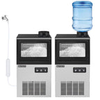 ROVSUN Ice Maker Machine 90 lbs/24H Capacity Freestanding & Countertop, Stainless Steel
