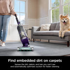 Restored Shark POWERDETECT Upright Vacuum Cleaner with HEPA Filter, Heavy Duty,Powerful Suction for Pet Hair Pickup, DuoClean, Ideal for Carpets & Hardfloors, AZ4002 (Certified)(Refurbished)