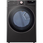 LG DLGX4001B 7.4 Cu. Ft. Black Steel Ultra Large Capacity Smart Front Load Gas Dryer