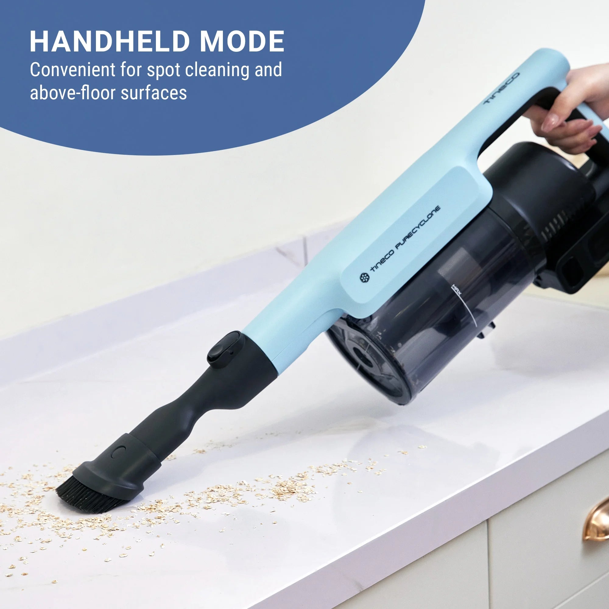 Tineco GO PET Cordless Vacuum with ZeroTangle Brush, 60 min Runtime, 1L Dustbin (GO301)