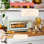 Beautiful Infrared Air Fryer Toaster Oven, 9-Slice, 1800 W, White Icing by Drew Barrymore