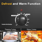 20 Quart Electric Roaster Oven, Turkey Roaster Electric, Roaster Oven Buffet, Selfbasting Lid, Removable Pan, Full-Range Temperature Control Cool-Touch Handles, Turkey Roaster, Black