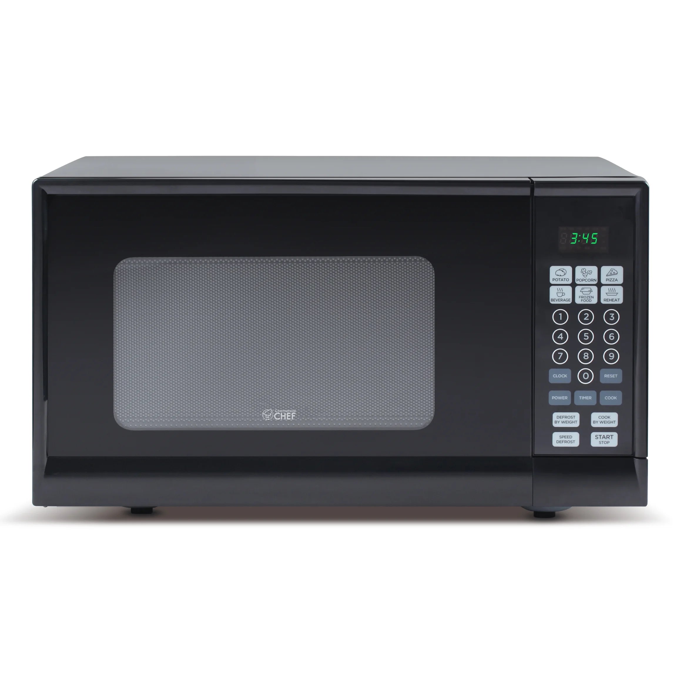 Commercial Chef 0.9 cu ft Counter Top Microwave, Black