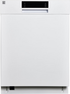 Kenmore 02214592 Built-in 24" Stainless Steel Tub Dishwasher, SmartWash, White, 34"H x 24"W x 25"D