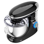 Costway 6.3 QT Tilt-Head Food Stand Mixer 6 Speed 660W wIth Dough Hook, Whisk & Beater Black