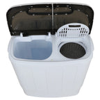 SuperDeal Compact Twin Tub Washing Machine Top Load 8 lbs Washer 5 lbs Dryer