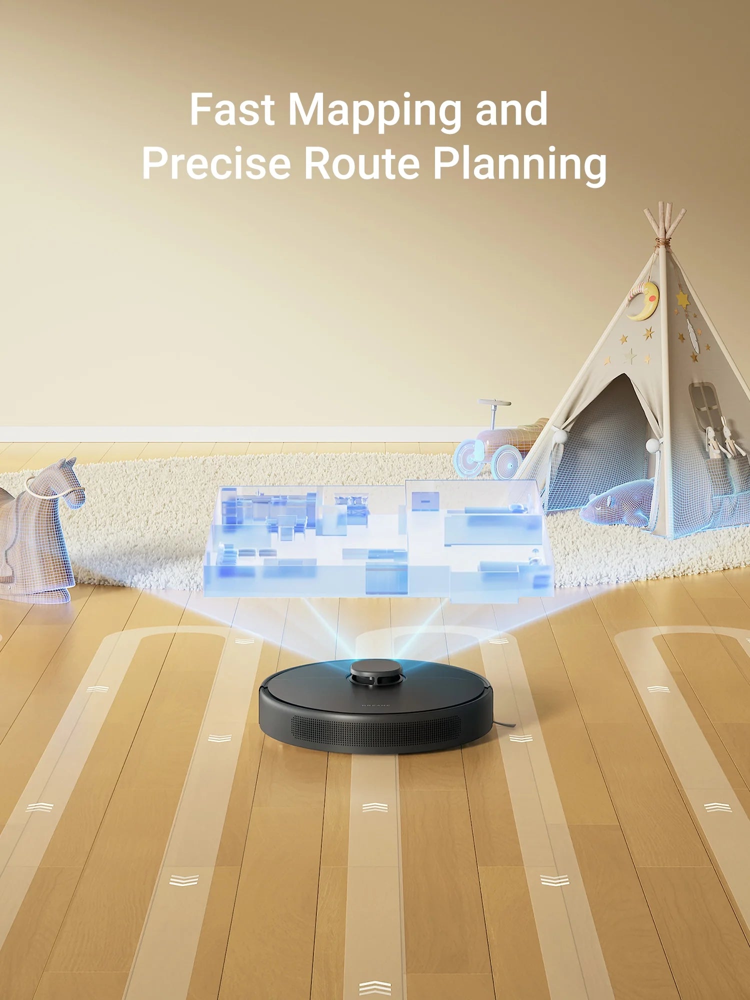 Dreame D10s Pro Robot Vacuum and Mop, Wi-Fi Compatible, Powerful Suction