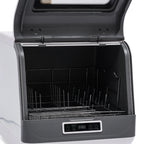 Peakora Portable Countertop Dishwasher, 3-in-1 Function Flip-Top Dishwasher, 800w Mini Dishwasher for Small Households Apartments Boats 17.72*15.75*17.32in