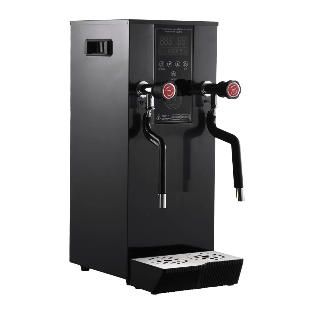 Commercial Coffee Milk Frother, 110V Automatic Frother with 12L Capacity for Restaurants (Black)
