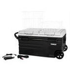 Camco CAM-750 75-Liter Portable Compact Fridge/Freezer | Features Bluetooth Capable Remote Access & 2 Compartments w/Dual Zone Cooling | Adjusts from -4�� F to 68�� w/2 Cooling Modes ECO & MAX (51520)