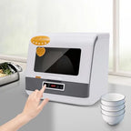 Countertop Dishwasher, Portable Compact Dishwashers, 3 Washing Programs and Air-Dry Function, Small Deep Cleaning Dishwasher for Small Apartments, Dorms and RVs