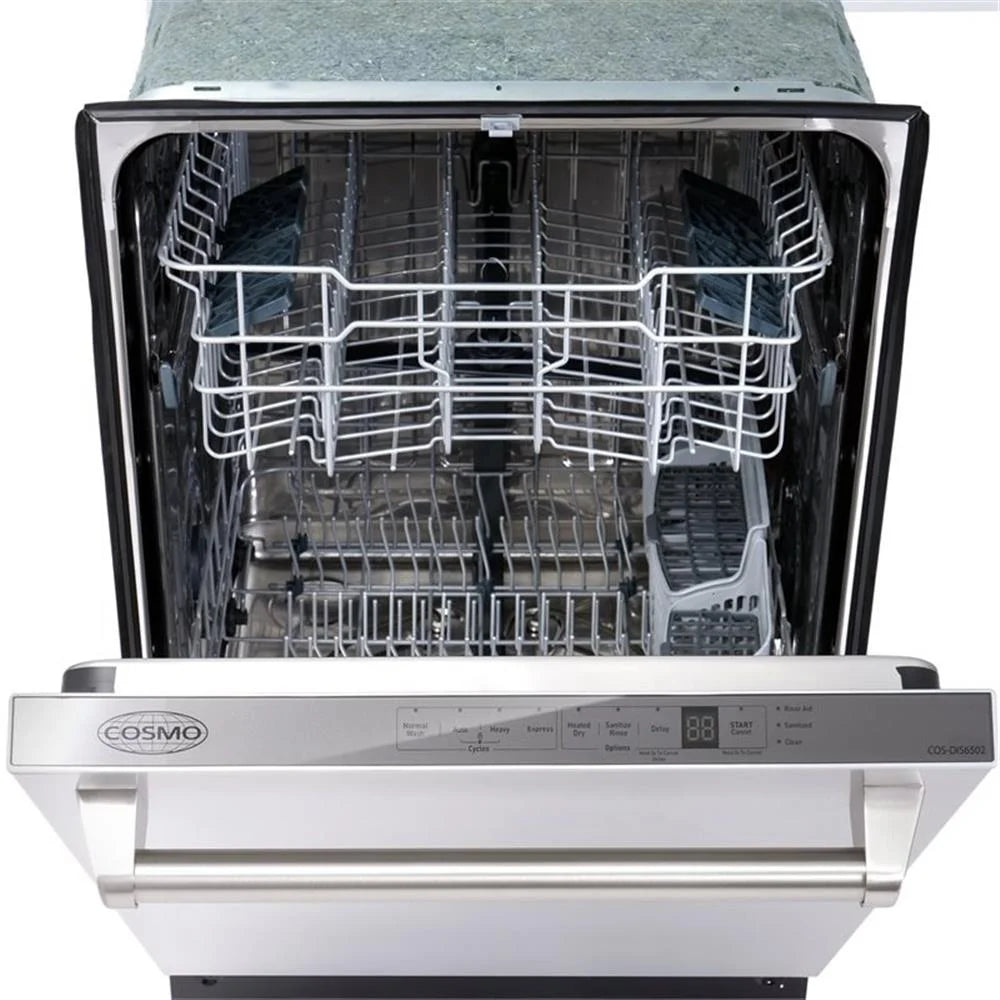 Cosmo 48" Double Oven Gas Range & Range Hood & Dishwasher Set - Liquid Propane