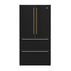 Forno Espresso Moena 36-inch French Door Refrigerator in Black, 19.2 Cu.ft