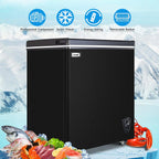 Chest Freezer 5.0 Cu. ft ,Deep Freezer with Energy Efficiency and Removable Storage Basket ,Perfect for Long-term Storage