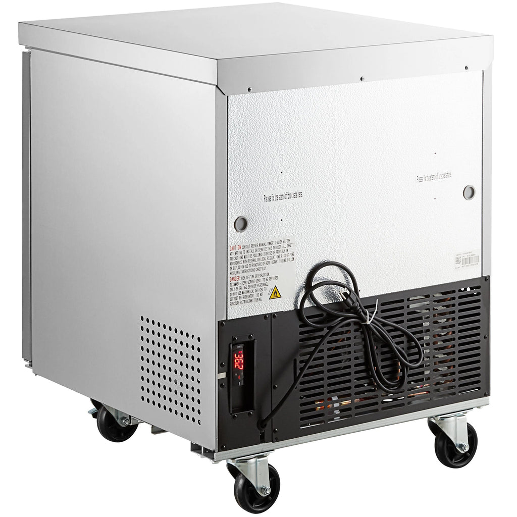 NSF 29 in. Undercounter Freezer 7 Cu.Ft.  Worktop Single Door Stainless Steel Commercial Freezer
