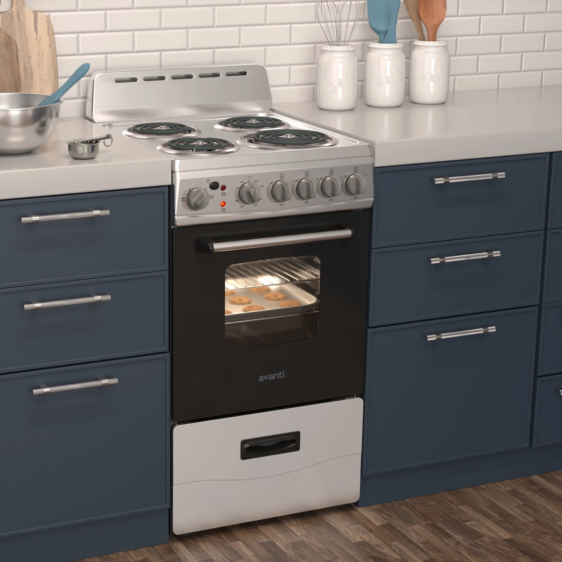 Avanti 20" Electric Range Oven with Framed Glass Door, in Stainless Steel (ERU200P3S)